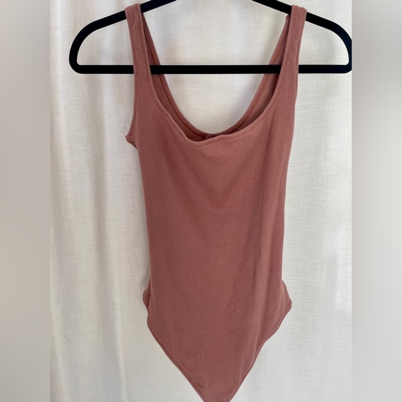 Skims Cotton Ribbed Bodysuit - Picture 1 of 3